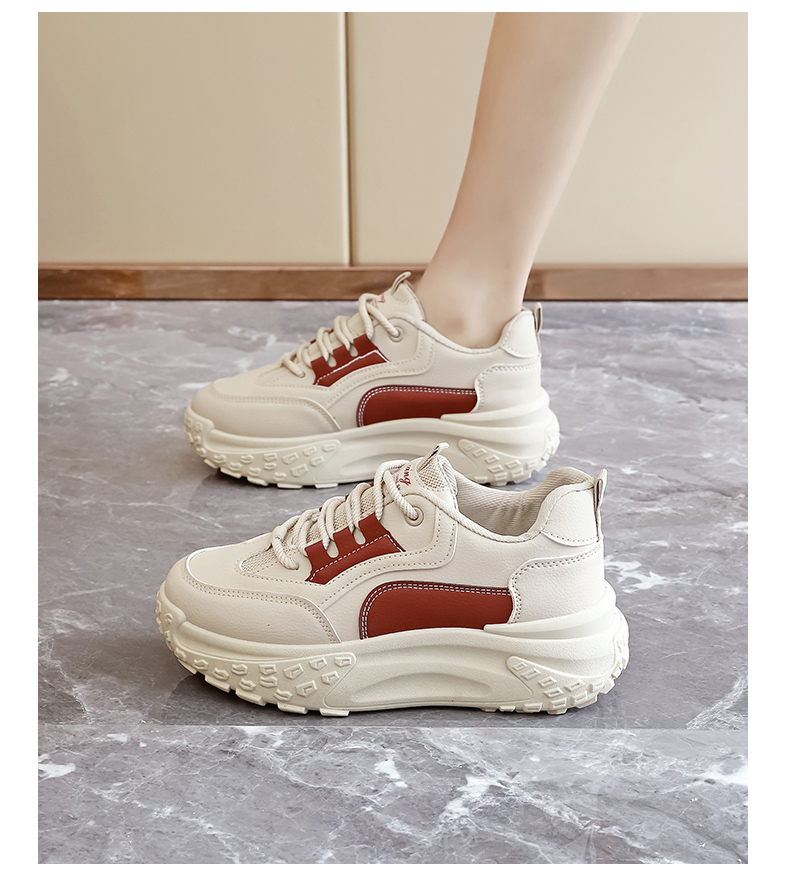 Spring Versatile Dad Thick-sole Sports Casual Women's Shoes_voghion.com