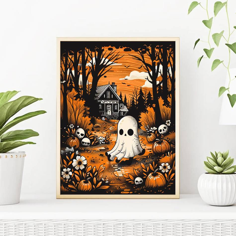 RUOPOTY Olieverf op nummer Kits Schilderijverf Halloweenfeest Schilderij Nummers Uniek cadeau_voghion.com