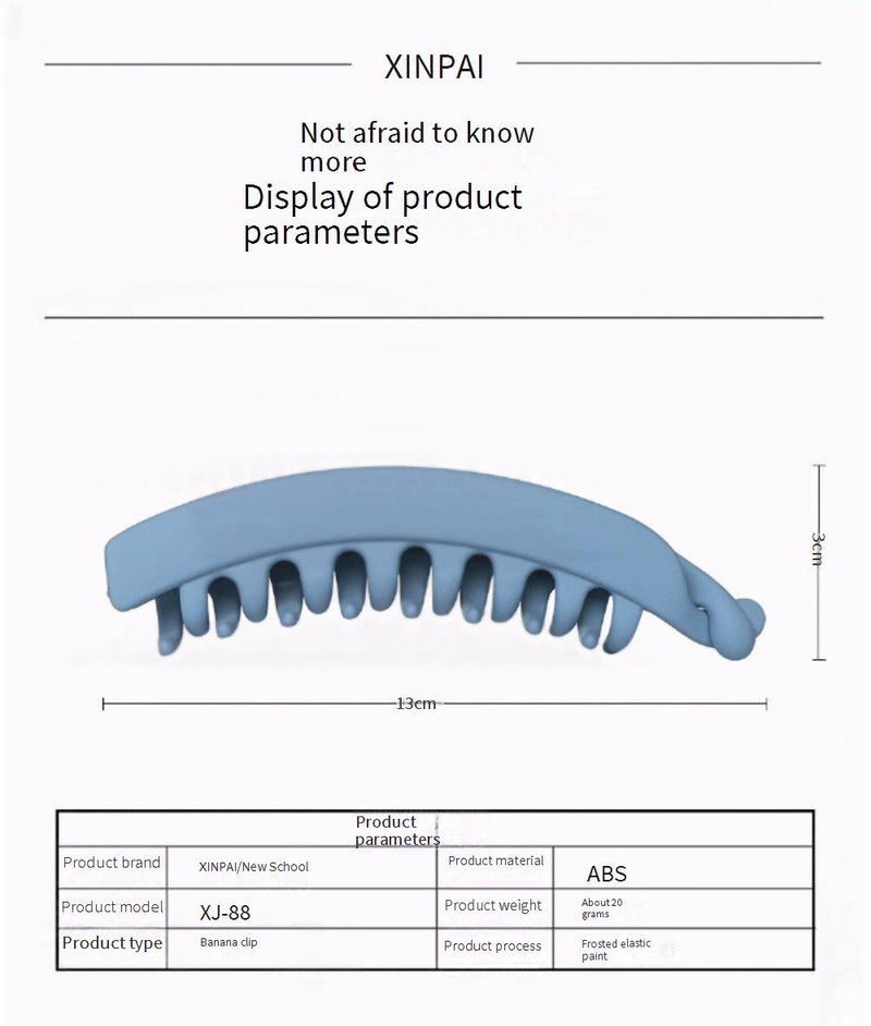 Jewelry & Accessories Vertical Clip Hairpin Hair Accessories Large Half Moon Simple Extra Thick Hair Accessories Hairpin Ponytail Clip Hairpin_voghion.com