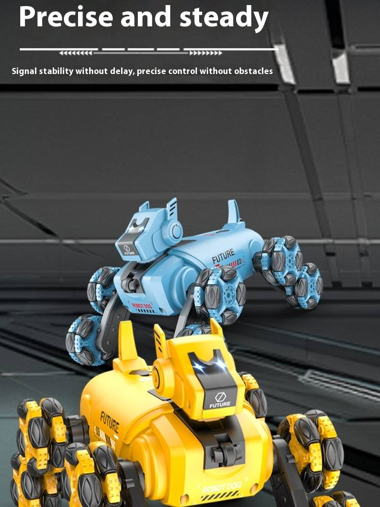 Mechanischer Stunt-Hund mit acht Rädern, ferngesteuertes Spielzeug, Gestenerkennung, Kletterdeformation, elektrischer intelligenter Roboterhund für Kinder_voghion.com