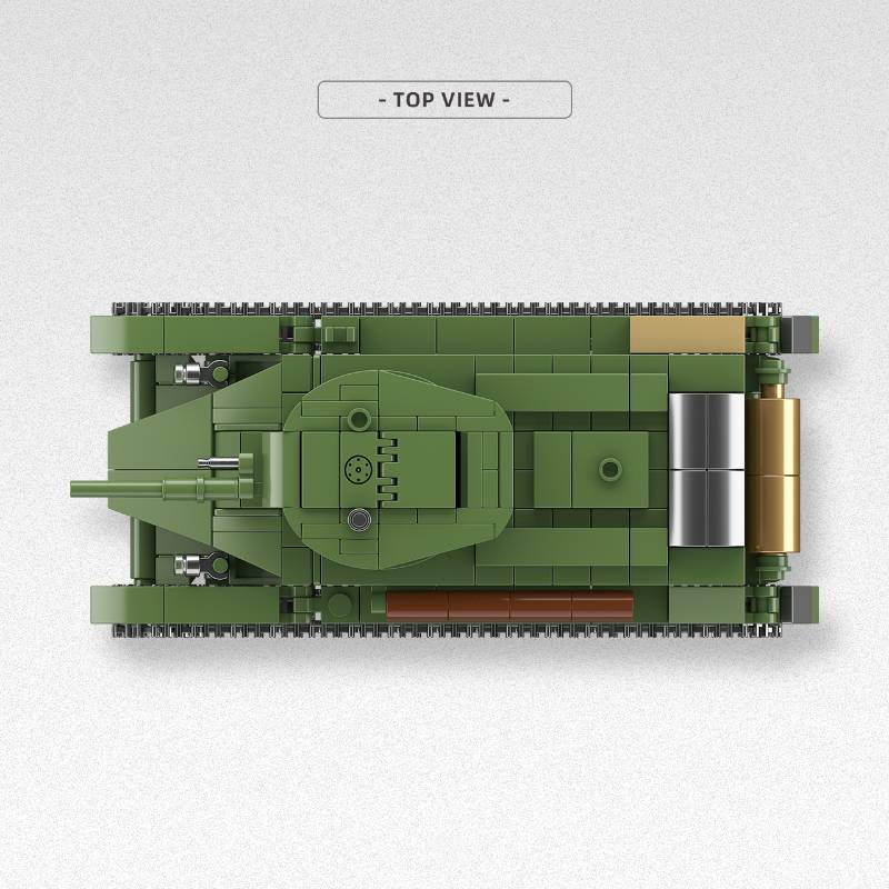 World War II Army Military Classic Model BT-5 Light Tank Collector's Edition Model Kit Building Block Toy_voghion.com