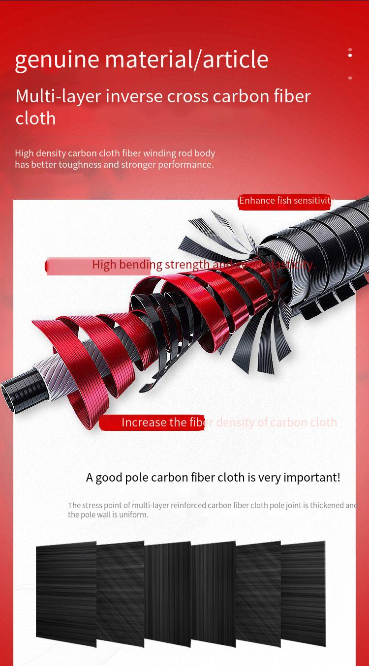 Fishing Rods L M MH Straight Handle Gun Handle Carbon Long Casting Rod Black Fish Cockroach Mandarin Fish Rod_voghion.com
