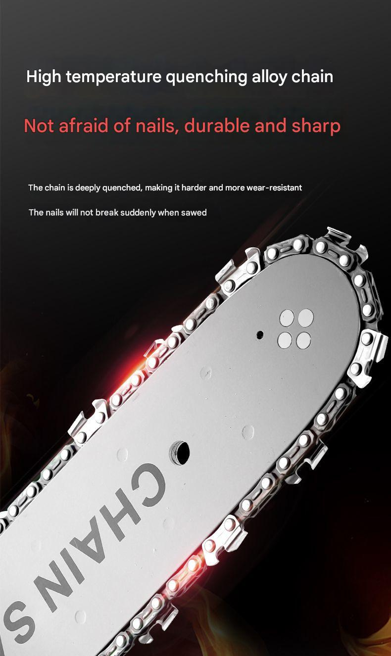 DaVKing Sega a catena elettrica agli ioni di litio da 12 pollici, motosega ricaricabile per la lavorazione del legno, sega per abbattimento, potatura da giardino, sega portatile, artefatto da taglio_voghion.com