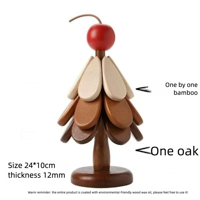 Un ornamento creativo per la casa resistente al calore, una tazza da tè di alta qualità, un albero di Natale, un tappetino isolante termico, un tavolo antiscottatura_voghion.com