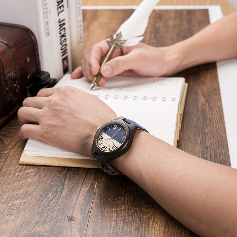 BOBO BIRD Træur Gr029/30 Ungdomsstuderende Litterær Retro Par Gave Træur Ur_voghion.com