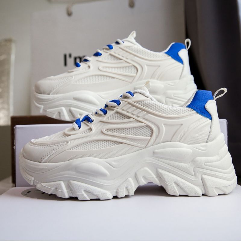 Retro little white shoes female Spring and autumn high street all match students breathable casual sports women's shoes_voghion.com