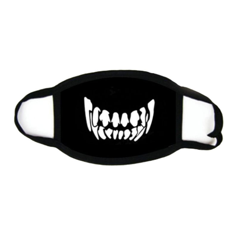 Maschera antipolvere nera in puro cotone, divertente e carina, stile anime_voghion.com