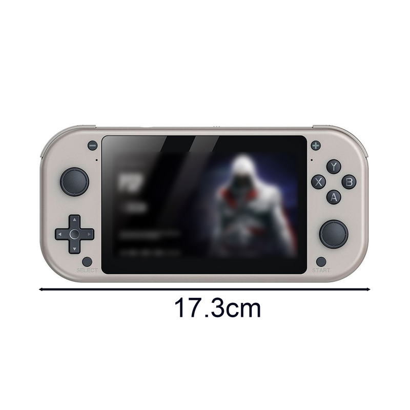 Hitech 1 Set M17 Retro-Handheld-Spielkonsole 64G/128G 4,3-Zoll-Bildschirm Tragbarer Pocket-Videoplayer für Unterhaltung_voghion.com