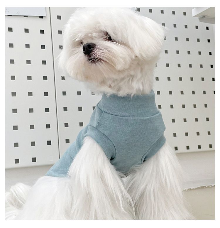 Sleeveless bottoming shirt pet puppy clothes Teddy small dog than Bear Cat home autumn and winter wholesale spring and summer_voghion.com
