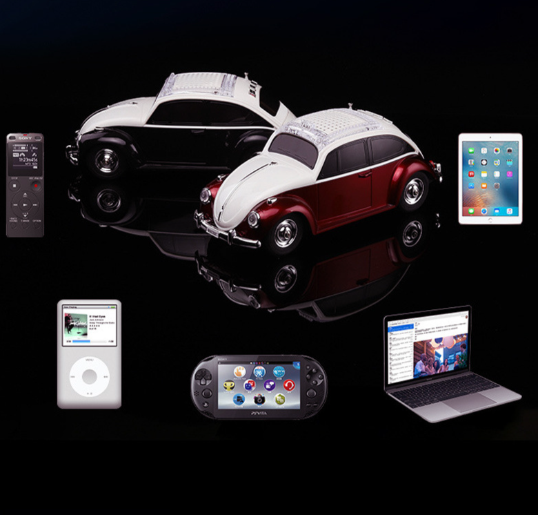 Foreign Trade Cross-Border Gift Heavy Bass Beetle Car Model Bluetooth Home Multiple Playback Modes Speaker Toy_voghion.com