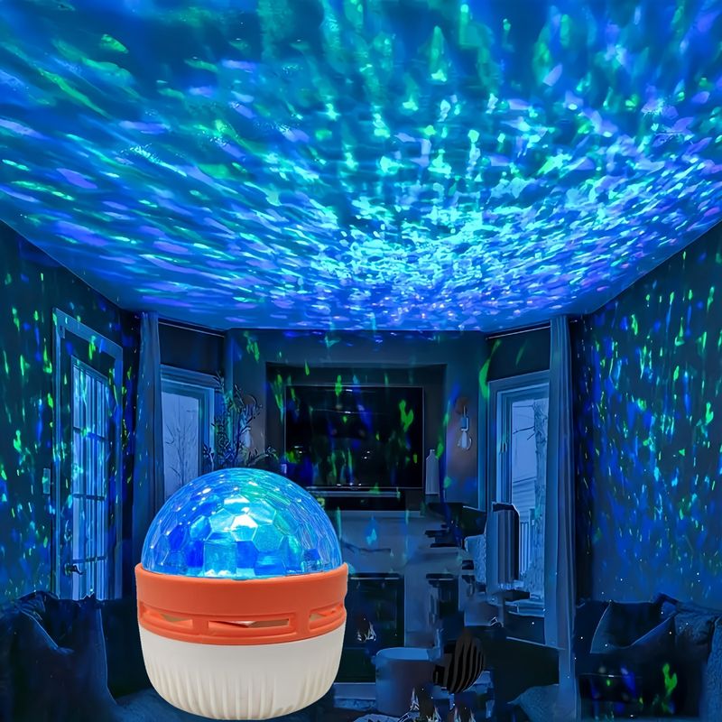 Starry Sky Projection Water Ripple Aurora Borealis USB Bedhead Atmosphere Bedroom LED Luminous Night Light_voghion.com