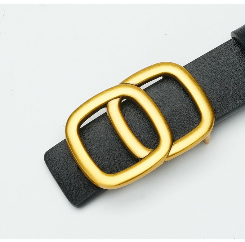 Ceinture fine et polyvalente pour décoration de robe à boucle lisse, pour femmes_voghion.com