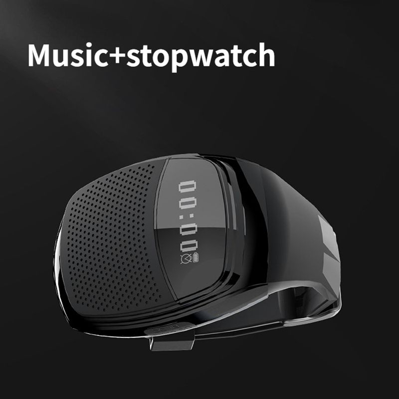B90 Running Wrist Hand Buetooth Watch Portable Loudly Speaker Sports Music FM Radio Support 8GB 16GB TF Memory Card_voghion.com
