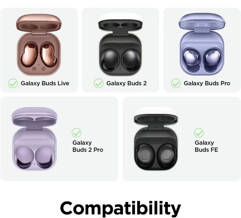 Transparent Protective Case for Samsung Galaxy Buds Live/Buds 2/Buds Pro/Buds 2 Pro/Buds FE Earphone with Bracket_voghion.com
