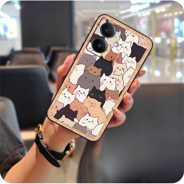 TechGlobe Custodia in silicone creativa e divertente per telefono OPPO Realme Neo7 SE/Realme Neo7SE adatta per le donne_voghion.com