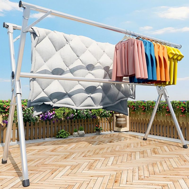 SOGA 2X 2.0m Portable Standing Clothes Drying Rack Holder 3 Poles_voghion.com