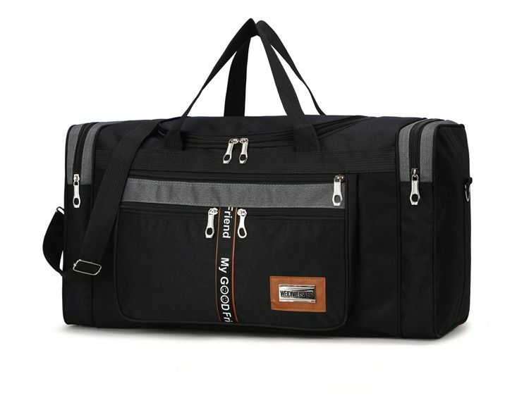 Large Capacity Multi-functional Duffel Bag Foldable Handbag Travel Bag Male And Female Students Long And Short Travel Shoulder Bag_voghion.com