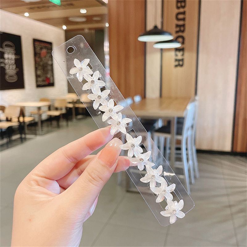 10 pezzi fermagli per capelli con fiori di cristallo, per donne, intrecciati, piccoli fermagli per capelli, graziosi fermagli laterali, accessori per capelli estivi per ragazze_voghion.com