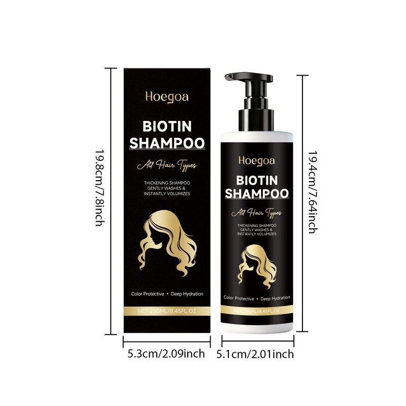 HOEGOA Volumizing Nourishing Shampoo Cleanses Nourishes Smooth Touch Suitable For Daily Hair Washing_voghion.com