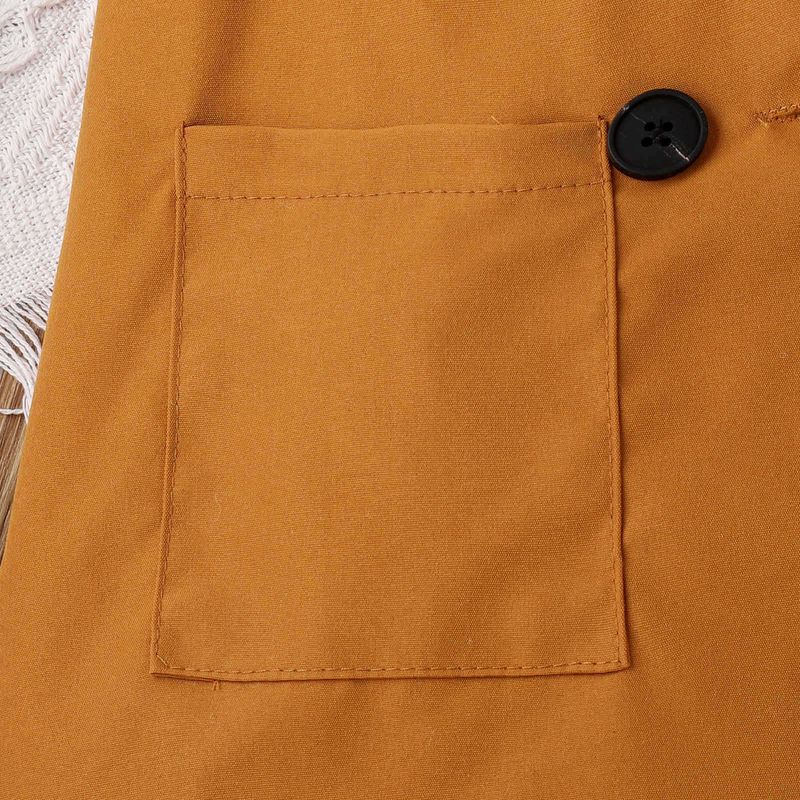 Trendy Spring/Summer Small and Medium School Girl with Sling+Solid Color Sleeveless Suit+Shorts+Hat Set of Four_voghion.com