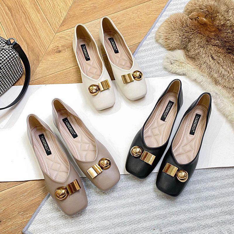 562 Huidong Yixin Da 2025 Spring New Women's Soft Sole Comfortable Flat French Style Stunning Single Shoes_voghion.com