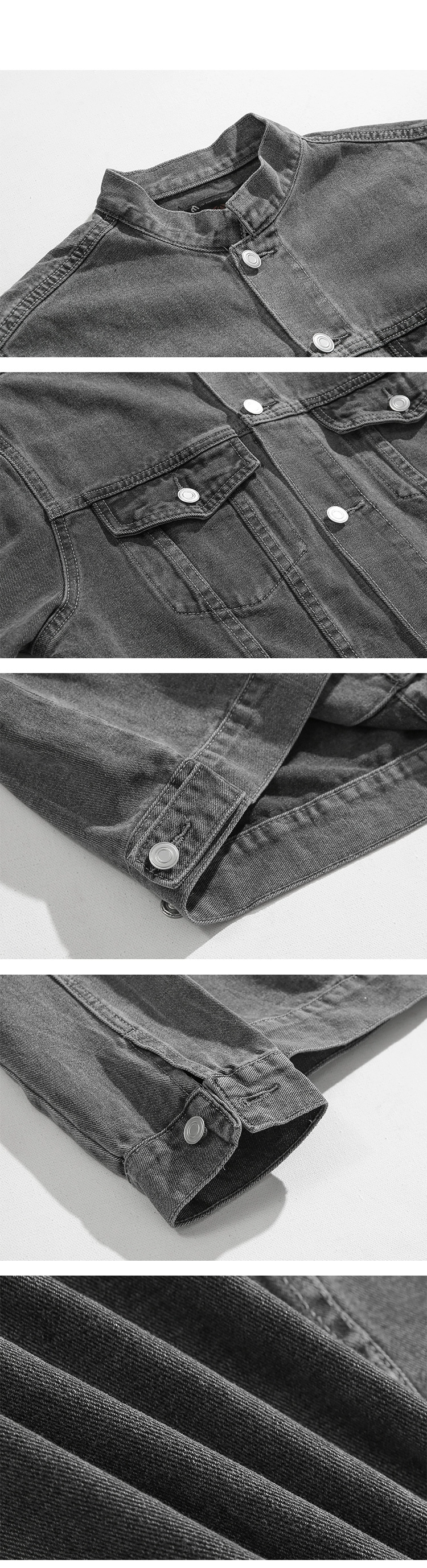 Veste en jean pour hommes, tendance printemps et automne, ensemble de veste ample, jean Vintage, ensemble deux pièces_voghion.com