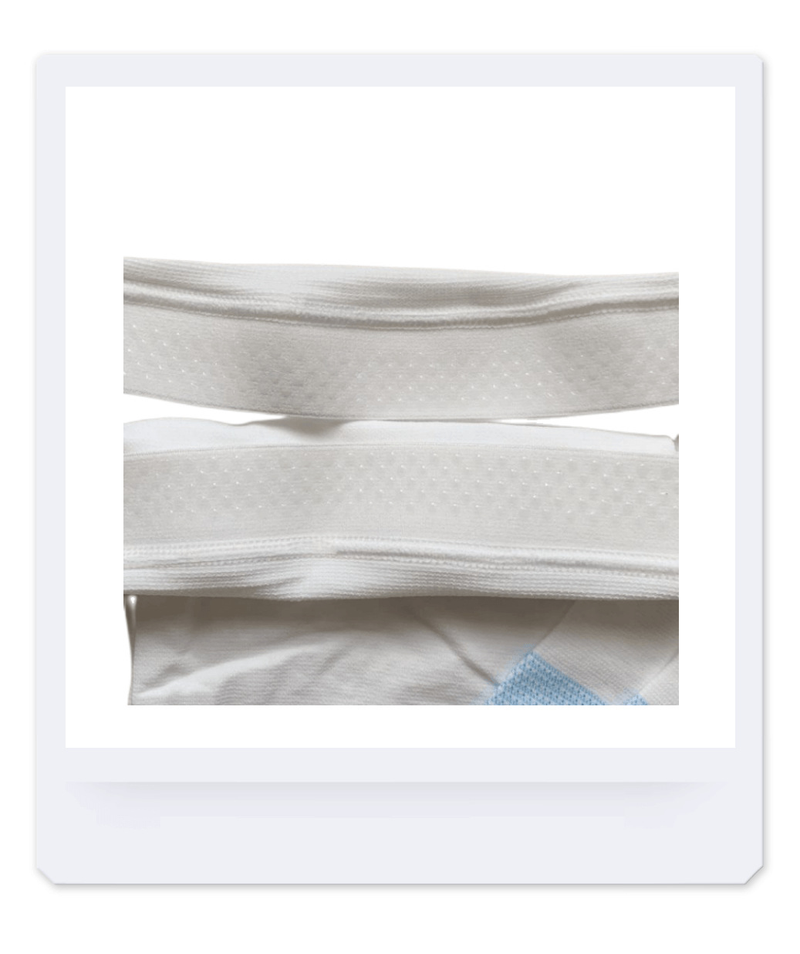 Calzini a pressione unisex bianchi lunghi Calzini elastici traspiranti antiscivolo anti-pilling di prima classe Calze colorate bianche_voghion.com