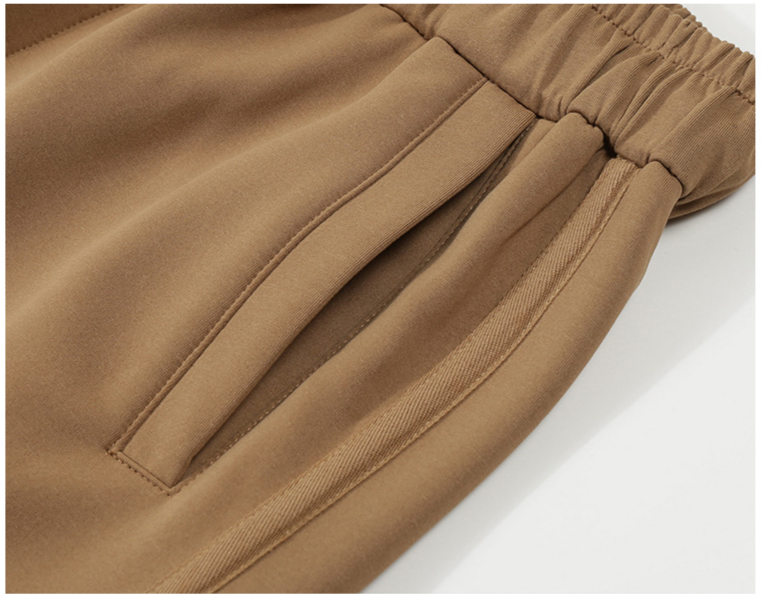 Herrenbekleidung Dengjue Herren Air Layer Herbst neuer Stil Machete Split Casual Hosen Drapieren Stickerei Design kleine gerade Hose_voghion.com