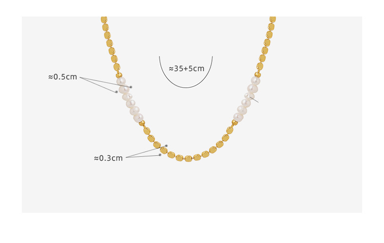Collier de perles d'eau douce minimalistes, perles de lentilles en laiton pour femmes, bijoux délicats à superposer, collier de clavicule réglable_voghion.com