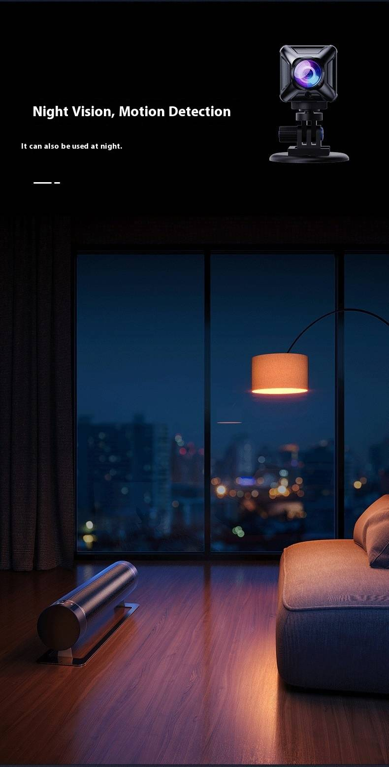 Cameră de securitate WiFi 1080P HD - Viziune nocturnă, Monitorizare wireless pentru interior, Cameră inteligentă pentru casă_voghion.com