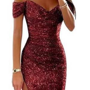 Vestido de noche de mujer nuevo con lentejuelas y un hombro al descubierto, vestido de noche sexy con abertura grande y escote en V_voghion.com