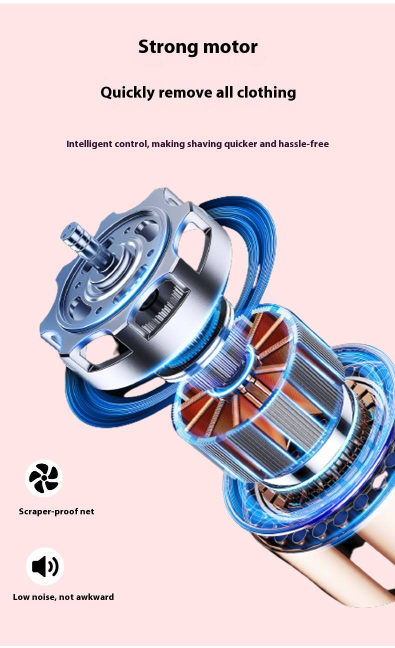 Tagliacapelli elettrico portatile per corpo e viso - Ricaricabile tramite USB, epilazione indolore per uomini e donne, compatto e adatto ai viaggi (bianco)_voghion.com