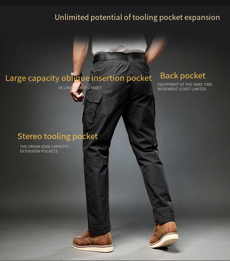 European Men's Overalls With Multiple Pockets, Outdoor Leisure All-round Men's Pants, The Daily Choice Of European Outdoor Enthusiasts_voghion.com