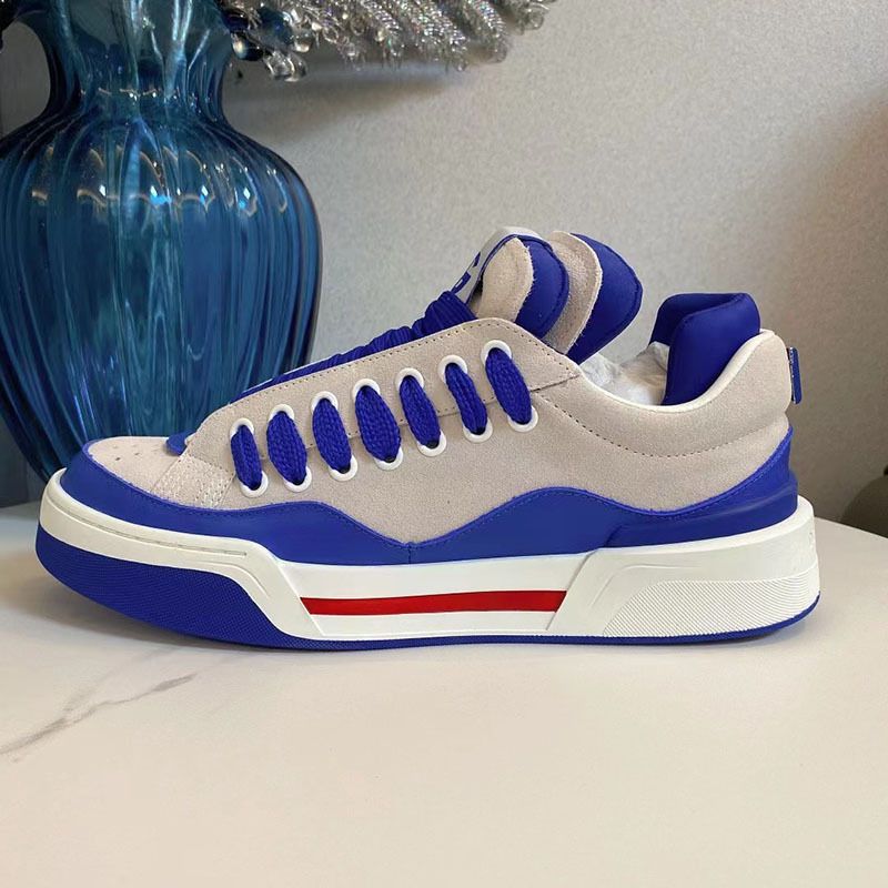 Scarpe da uomo versatili, sportive e per il tempo libero, da uomo, 2024, nuove D Home, con lacci, bianche, con blocchi di colore, alla moda_voghion.com