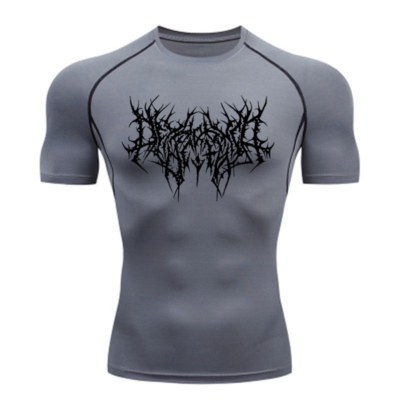 Heren T-shirt Heren Hardlopen Sport T-shirt Heren Compressie Fitness Tops Tee Snel DroogTight Training Gym Sport Hardlopen Shirts Jersey_voghion.com