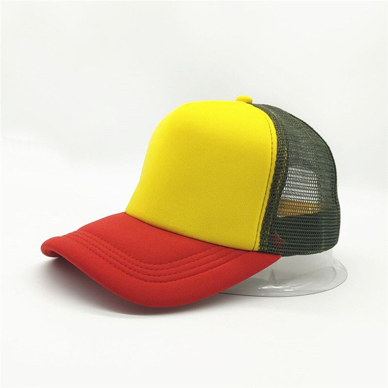 Unisex Billiger 5 Panel Trucker Für Erwachsene Sommer Net Baseball Cap Männer Frauen Blank Mesh Einstellbare Sonnenhut Visier_voghion.com