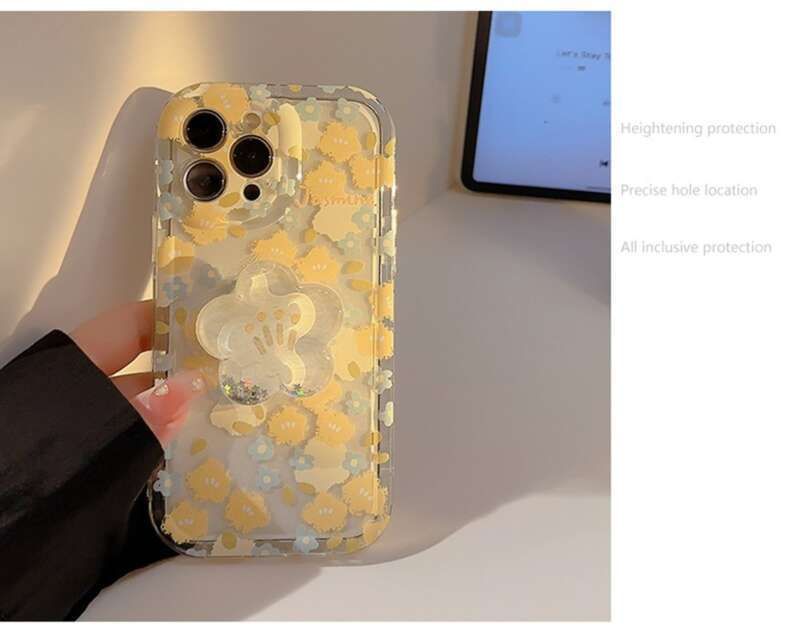 Floral Sell Passend für IPone 13,15, Promax Pone Case 11, Quicksand Older 16, Transparent 14, Small And_voghion.com