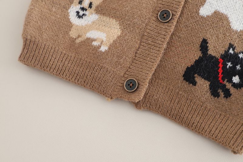 Vêtements pour enfants garçons 2025 nouveau style bébé printemps et automne style occidental hommes bébé pull cardigan trois pièces_voghion.com