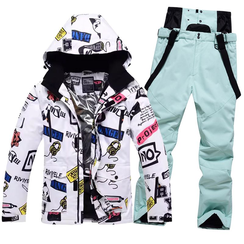 Ensemble de ski cross-country pour homme, coupe-vent, imperméable, chaud, respirant, simple ou double, avec pantalon_voghion.com