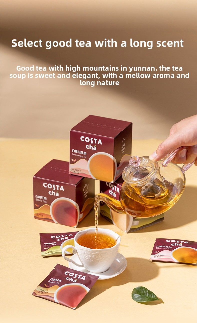 Costa White Peach Oolong Tea Bags – Delicate Floral & Fruity Blend, Perfect For Cold Brew & Gifting_voghion.com