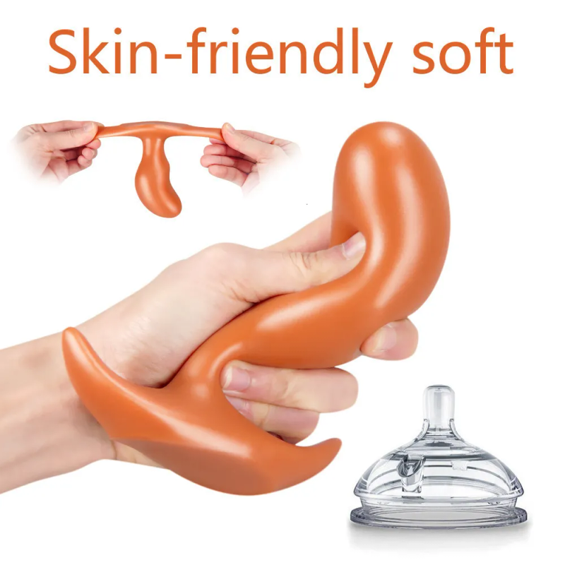 Giocattoli anali Gigante vibratore in silicone giocattolo del sesso grande butt plug da uomo espansore anale l Stimolatore di espansione dell'ano gay_voghion.com