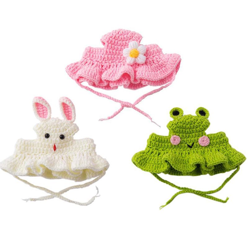 Elástico feito à mão para gatos, chapéu com gatinho, chapéu de malha, acessórios para sessão de fotos noturna, decorações, acessórios para gatos da PawParty Store_voghion.com