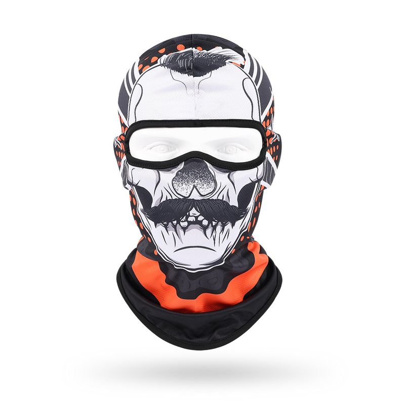 Mascarilla de calavera transpirable de secado rápido para hombres y mujeres, para ciclismo al aire libre, con protección solar personalizada._voghion.com
