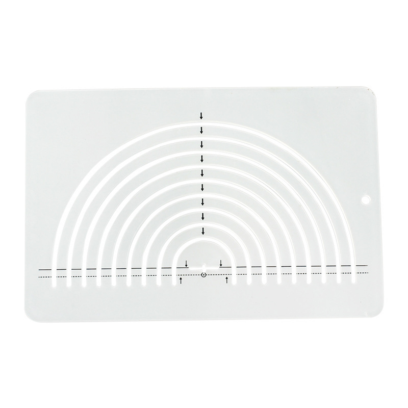 Quilting Sewing Patchwork Ruler Transparent Acrylic DIY Handmade Tailor Home Tools Special Shaped Hollow Template Semicircle Cut_voghion.com