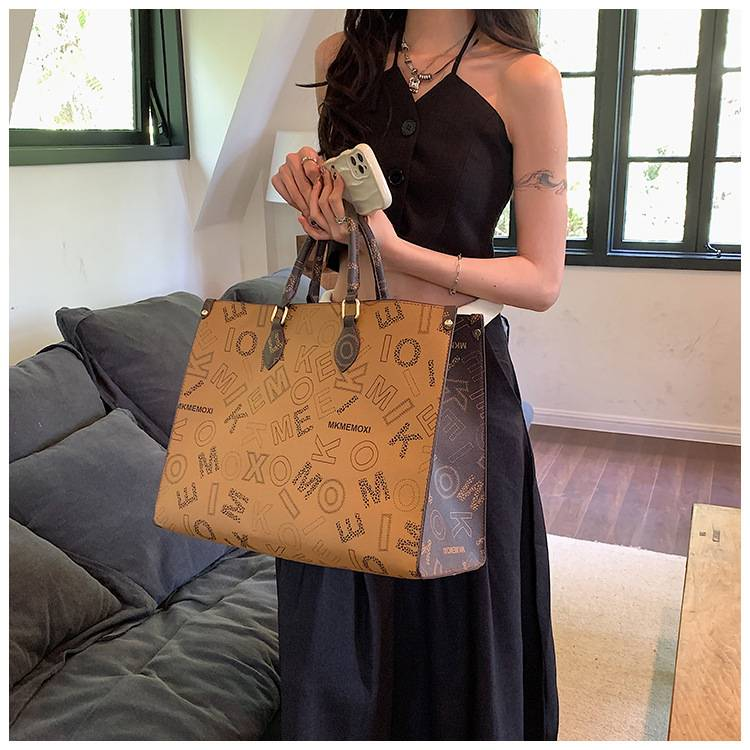 Liicht Luxus Senior Sense Dammetasch Nei Moud Atmosphär Grouss Kapazitéit Presbyterian Tote Bag Handtasch Pendler Dammetasch_voghion.com