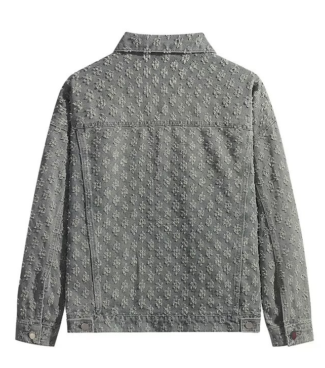 Nieuw Amerikaans denim pak voor heren, veelzijdige lente- en herfstjas, jacquard casual trend, reversoverhemd, wijde broek_voghion.com