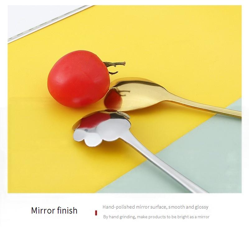 Creative Stainless Steel Spoon Set - Heart & Rose Shaped Spoons For Coffee Dessert & Mixing (Unique Design Elegant Tableware Perfect Gift Idea)_voghion.com