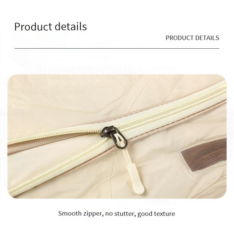 Premium Non-Woven Hanging Wardrobe Organizer – Multi-Pocket Storage For Coats, Suits, Bags & Accessories (60-140cm, Dustproof & Space-Saving)_voghion.com