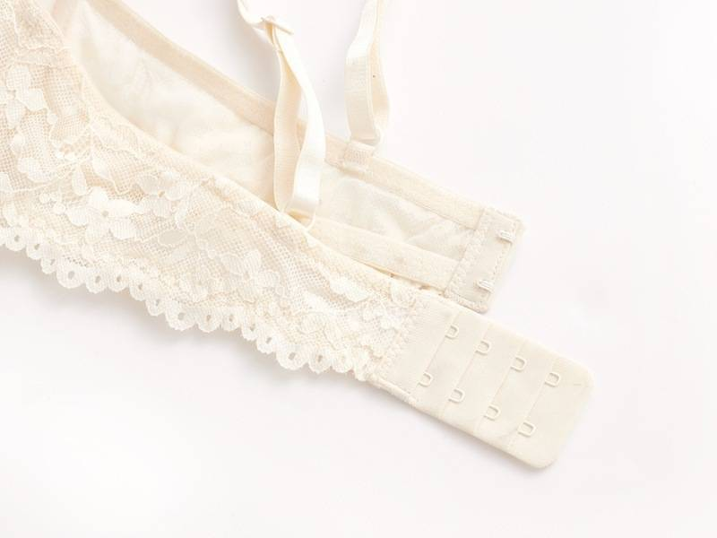 French Lingerie Pure Desire Thin Lace Sexy Lingerie Soft Steel Ring Small Chest Display Large Gathering Bra Set_voghion.com