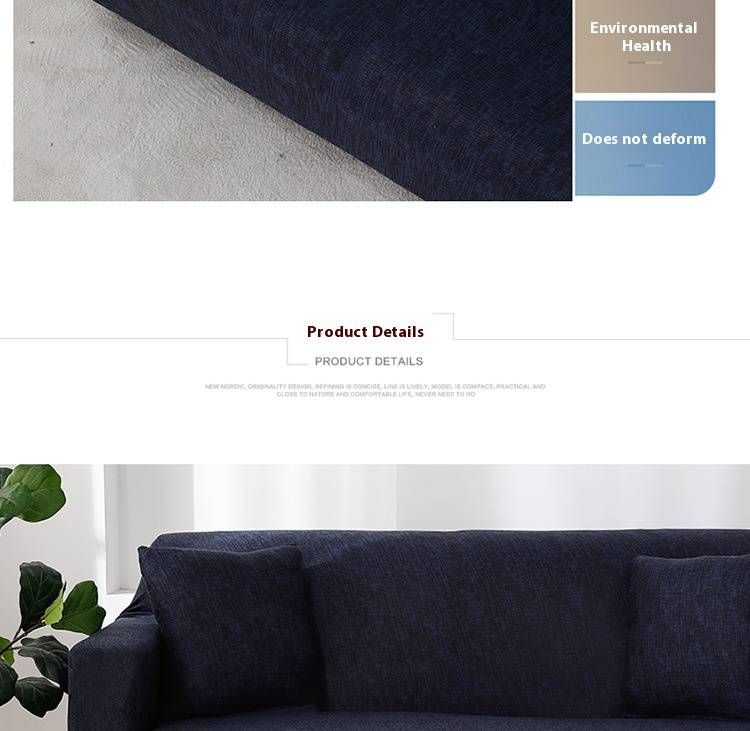 Copridivano elasticizzato di alta qualità, protezione completa, universale, per divani da 90-300 cm, antiscivolo, lavabile, morbido misto poliestere con spandex elastico._voghion.com